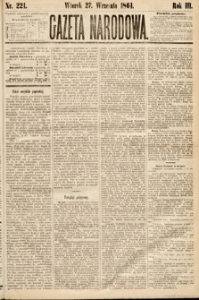Gazeta Narodowa. 1864, nr 221
