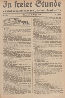 In Freier Stunde : Unterhaltungsbeilage zum „Posener Tageblatt”. Jg.3, Nr. 195 (27 August 1929)