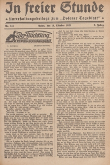 In Freier Stunde : Unterhaltungsbeilage zum „Posener Tageblatt”. Jg.3, Nr. 241 (19 Oktober 1929)