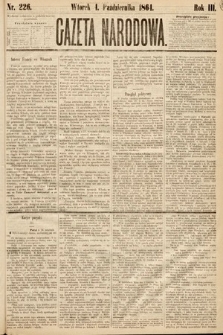 Gazeta Narodowa. 1864, nr 226