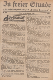 In Freier Stunde : Unterhaltungsbeilage zum „Posener Tageblatt”. Jg.3, Nr. 248 (27 Oktober 1929)