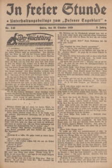 In Freier Stunde : Unterhaltungsbeilage zum „Posener Tageblatt”. Jg.3, Nr. 249 (29 Oktober 1929)