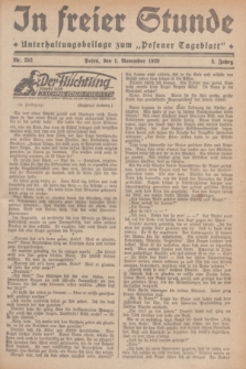 In Freier Stunde : Unterhaltungsbeilage zum „Posener Tageblatt”. Jg.3, Nr. 252 (1 November 1929)