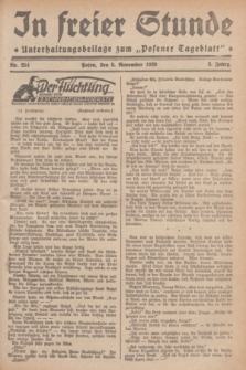 In Freier Stunde : Unterhaltungsbeilage zum „Posener Tageblatt”. Jg.3, Nr. 254 (5 November 1929)