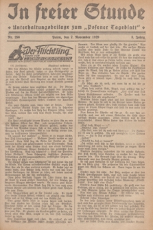 In Freier Stunde : Unterhaltungsbeilage zum „Posener Tageblatt”. Jg.3, Nr. 256 (7 Noveber 1929)