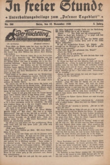 In Freier Stunde : Unterhaltungsbeilage zum „Posener Tageblatt”. Jg.3, Nr. 260 (12 November 1929)