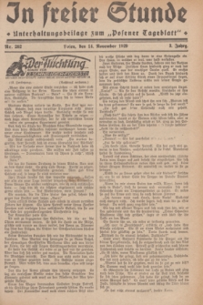 In Freier Stunde : Unterhaltungsbeilage zum „Posener Tageblatt”. Jg.3, Nr. 262 (14 November 1929)