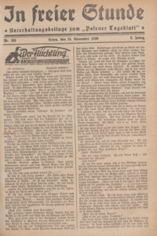 In Freier Stunde : Unterhaltungsbeilage zum „Posener Tageblatt”. Jg.3, Nr. 263 (15 November 1929)