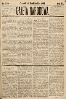 Gazeta Narodowa. 1864, nr 228