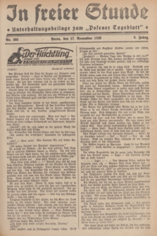In Freier Stunde : Unterhaltungsbeilage zum „Posener Tageblatt”. Jg.3, Nr. 265 (17 November 1929)
