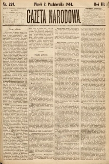 Gazeta Narodowa. 1864, nr 229