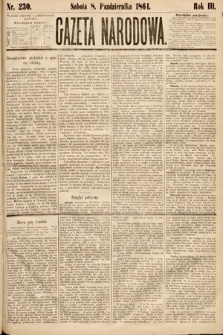 Gazeta Narodowa. 1864, nr 230