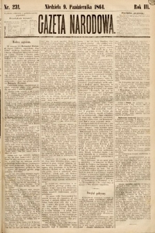 Gazeta Narodowa. 1864, nr 231