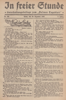 In Freier Stunde : Unterhaltungsbeilage zum „Posener Tageblatt”. Jg.3, Nr. 298 (28 Dezember 1929)