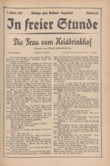 In Freier Stunde : Beilage zum „Posener Tageblatt”. 1935, Nr. 227 (3 Oktober)