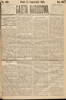 Gazeta Narodowa. 1864, nr 235