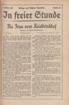 In Freier Stunde : Beilage zum „Posener Tageblatt”. 1935, Nr. 234 (11 Oktober)
