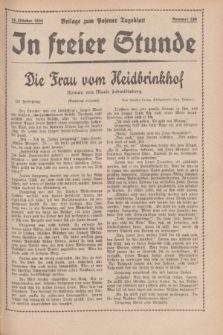 In Freier Stunde : Beilage zum „Posener Tageblatt”. 1935, Nr. 238 (16 Oktober)