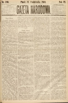 Gazeta Narodowa. 1864, nr 241