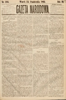 Gazeta Narodowa. 1864, nr 244