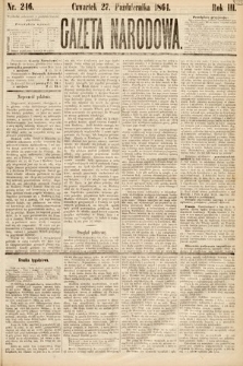 Gazeta Narodowa. 1864, nr 246