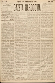 Gazeta Narodowa. 1864, nr 247