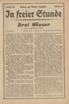 In Freier Stunde : Beilage zum „Posener Tageblatt”. 1934, Nr. 226 (5 Oktober)