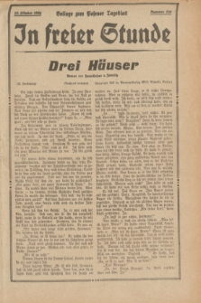 In Freier Stunde : Beilage zum „Posener Tageblatt”. 1934, Nr. 230 (10 Oktober)