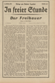 In Freier Stunde : Beilage zum „Posener Tageblatt”. 1934, Nr. 242 (24 Oktober)