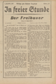In Freier Stunde : Beilage zum „Posener Tageblatt”. 1934, Nr. 249 (1 November)