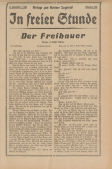 In Freier Stunde : Beilage zum „Posener Tageblatt”. 1934, Nr. 250 (3 November)
