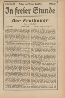 In Freier Stunde : Beilage zum „Posener Tageblatt”. 1934, Nr. 255 (9 November)