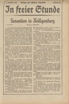 In Freier Stunde : Beilage zum „Posener Tageblatt”. 1934, Nr. 274 (1 December)