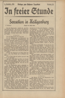 In Freier Stunde : Beilage zum „Posener Tageblatt”. 1934, Nr. 275 (2 December)