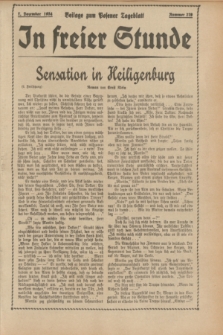 In Freier Stunde : Beilage zum „Posener Tageblatt”. 1934, Nr. 279 (7 December)