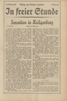 In Freier Stunde : Beilage zum „Posener Tageblatt”. 1934, Nr. 285 (15 December)