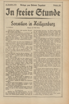 In Freier Stunde : Beilage zum „Posener Tageblatt”. 1934, Nr. 288 (19 December)