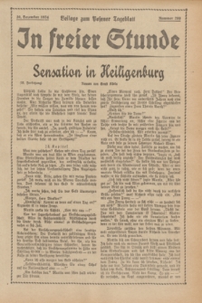 In Freier Stunde : Beilage zum „Posener Tageblatt”. 1934, Nr. 289 (20 December)