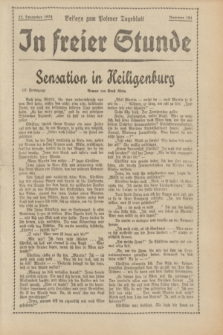 In Freier Stunde : Beilage zum „Posener Tageblatt”. 1934, Nr. 291 (22 December)