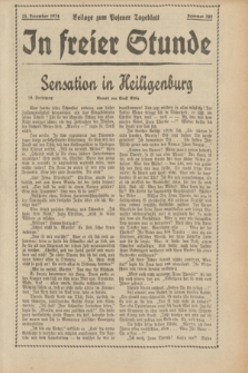 In Freier Stunde : Beilage zum „Posener Tageblatt”. 1934, Nr. 292 (23 December)