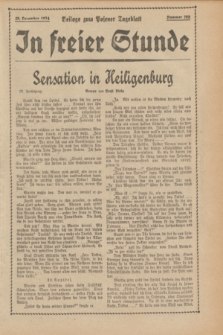 In Freier Stunde : Beilage zum „Posener Tageblatt”. 1934, Nr. 295 (29 December)