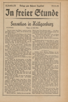 In Freier Stunde : Beilage zum „Posener Tageblatt”. 1934, Nr. 296 (30 December)