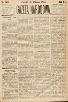 Gazeta Narodowa. 1864, nr 263