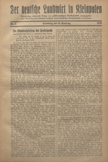 Der Deutsche Landwirt in Kleinpolen : vierzehntägig erscheinende Beilage zum „Ostdeutschen Volksblatt”. 1928, Nr. 2 (15 Hartung [Jänner])