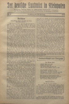 Der Deutsche Landwirt in Kleinpolen : vierzehntägig erscheinende Beilage zum „Ostdeutschen Volksblatt”. 1928, Nr. 3 (29 Hartung [Jänner])