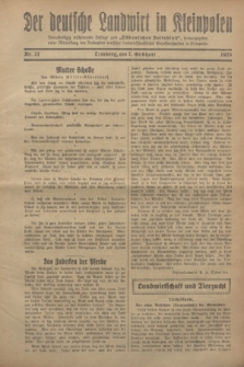 Der Deutsche Landwirt in Kleinpolen : vierzehntägig erscheinende Beilage zum „Ostdeutschen Volksblatt”. 1928, Nr. 21 (7 Gilbhart [Oktober])