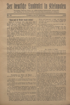 Der Deutsche Landwirt in Kleinpolen : vierzehntägig erscheinende Beilage zum „Ostdeutschen Volksblatt”. 1928, Nr. 24 (18 Nebelung [November])