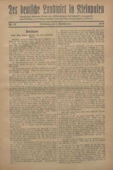 Der Deutsche Landwirt in Kleinpolen : vierzehntägig erscheinende Beilage zum „Ostdeutschen Volksblatt”. 1928, Nr. 25 (2 Christmont [Dezember])