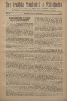 Der Deutsche Landwirt in Kleinpolen : vierzehntägig erscheinende Beilage zum „Ostdeutschen Volksblatt”. 1928, Nr. 26 (16 Christmont [Dezember])