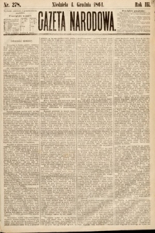 Gazeta Narodowa. 1864, nr 278